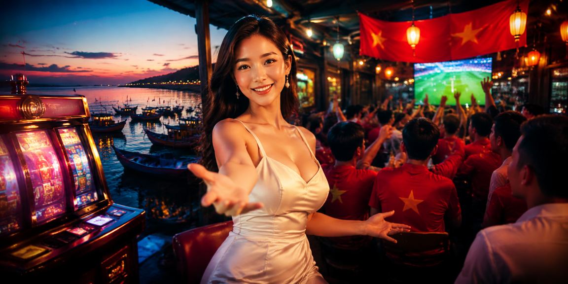 Du khách tại Mũi Né truy cập nền tảng giải trí 12f trên điện thoại dưới nắng biển buổi chiều